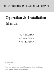 Haier AC242ACERA User Manual