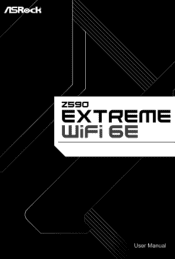 ASRock Z590 Extreme WiFi 6E User Manual