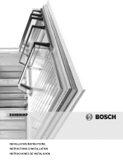 Bosch B30IB800SP Installation Instructions