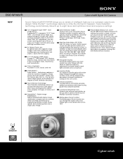 Sony DSC-W180/R Marketing Specifications (Red Model)