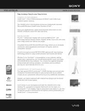 Sony VGC-JS155J Marketing Specifications (Black)