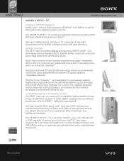 Sony VGC-LV140J Marketing Specifications (VGCLV140J)