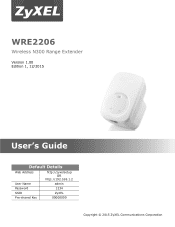 ZyXEL WRE2206 User Guide