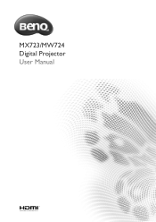 BenQ MX723 MX723, MW724 User Manual