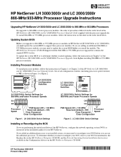 HP LH6000r 866-MHz/933-MHz Processor Upgrade Instructions