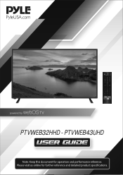 Pyle PTVWEB43UHD Instruction Manual