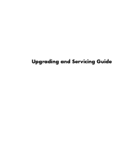 HP Presario SR5500 Upgrading and Servicing Guide