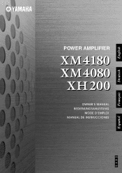 Yamaha XM4080 Owner's Manual