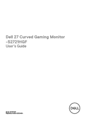 Dell Gaming S2721HGF S2721HGF Monitor Users Guide