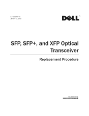 Dell PowerConnect B-RX4 SFP, SFP , and XFP Optical Transceiver Replacement Procedure