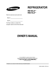 Samsung RB215LABB User Manual (user Manual) (ver.1.0) (English)