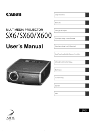 Canon REALiS X600 User Manual