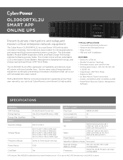 CyberPower OL3000RTXL2U Datasheet