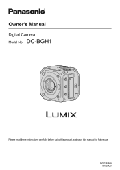 Panasonic LUMIX BGH1 Owners Manual