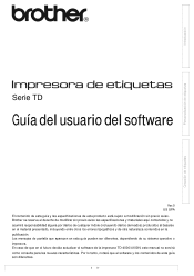 Brother International TD-4000 Software Users Manual - Spanish