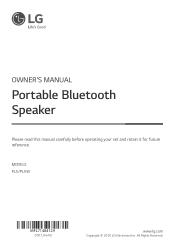 LG PL5W Owners Manual