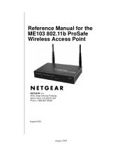 Netgear ME103 ME103 Reference Manual