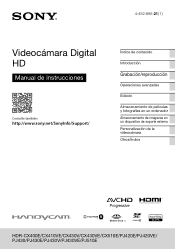 Sony HDR-PJ430V Manual de instrucciones