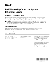 Dell PowerEdge SC1430 Information Update