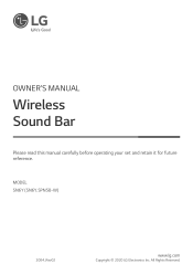 LG SN6Y Owners Manual
