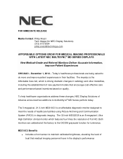 NEC MD322C8 Launch Press Release