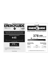 RCA RFR725 Energy Label
