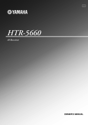 Yamaha HTR-5660 Owners Manual