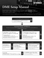Yamaha V3.5 DME Designer V3.5 DME Setup Manual