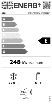AEG OAG7M281EW Energy Label