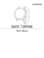 Garmin quatix 7 Owners Manual