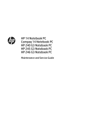 HP 14-g000 Maintenance and Service Guide