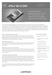 Lantronix xPico Wi-Fi Embedded Wi-Fi Module Product Brief A4 1