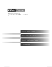 Epson S60600 Warranty Statement