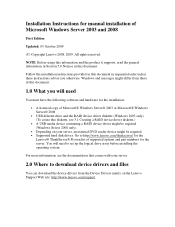 Lenovo ThinkServer TD200x Manual installation of Microsoft Windows Server