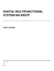 Sharp MX-B557F MX-B557F User Manual