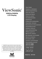 ViewSonic VA903B VA903b User Guide, English