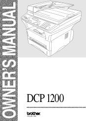 Brother International DCP 1200 Users Manual - English