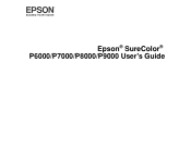 Epson SureColor P8000 Designer Edition User Manual