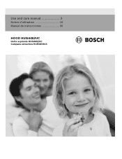 Bosch HUI54452UC Use and Care Manual