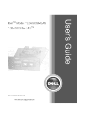 Dell PowerVault TL2000 Dell Model TL24iSCSIxSAS 1Gb iSCSI to SAS - 
	User's Guide