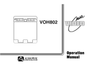 Audiovox VOH802DL Operation Manual