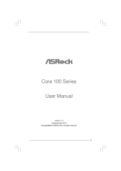 ASRock Core 100HT User Manual