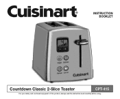 Cuisinart CPT-415P1 User Manual