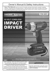 Harbor Freight Tools 68853 User Manual