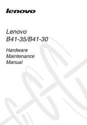 Lenovo B41-35 Laptop Hardware Maintenance Manual - Lenovo B41-35 Laptop