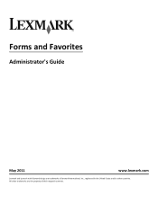 Lexmark X546 Forms and Favorites