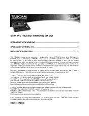 TASCAM IF-FW/DM Downloads Update Instructions