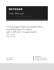 Netgear GS110TUP User Manual