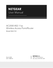 Netgear WAC124 User Manual For Firmware version 1.0.4.2 and greater