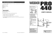 Weider Weevbe3311 Instruction Manual